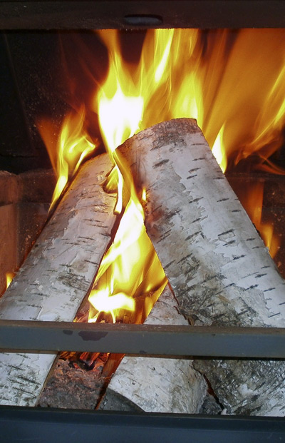 hout verwarming